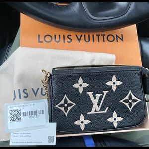 Brand New Louis Vuitton Mini Pouchette Accessories Empriente Bicolor 🖤🤍 *SOLD*